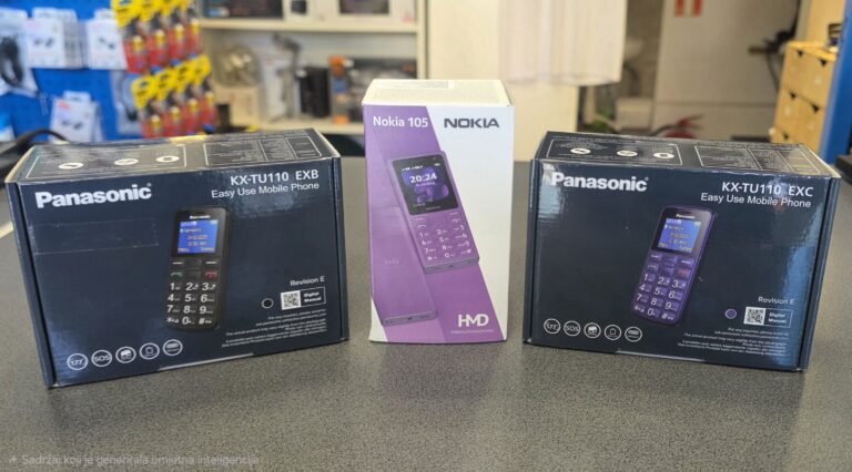 Panasonic KX-TU110 i Nokia 105 mobiteli na tipke u HIT servisu